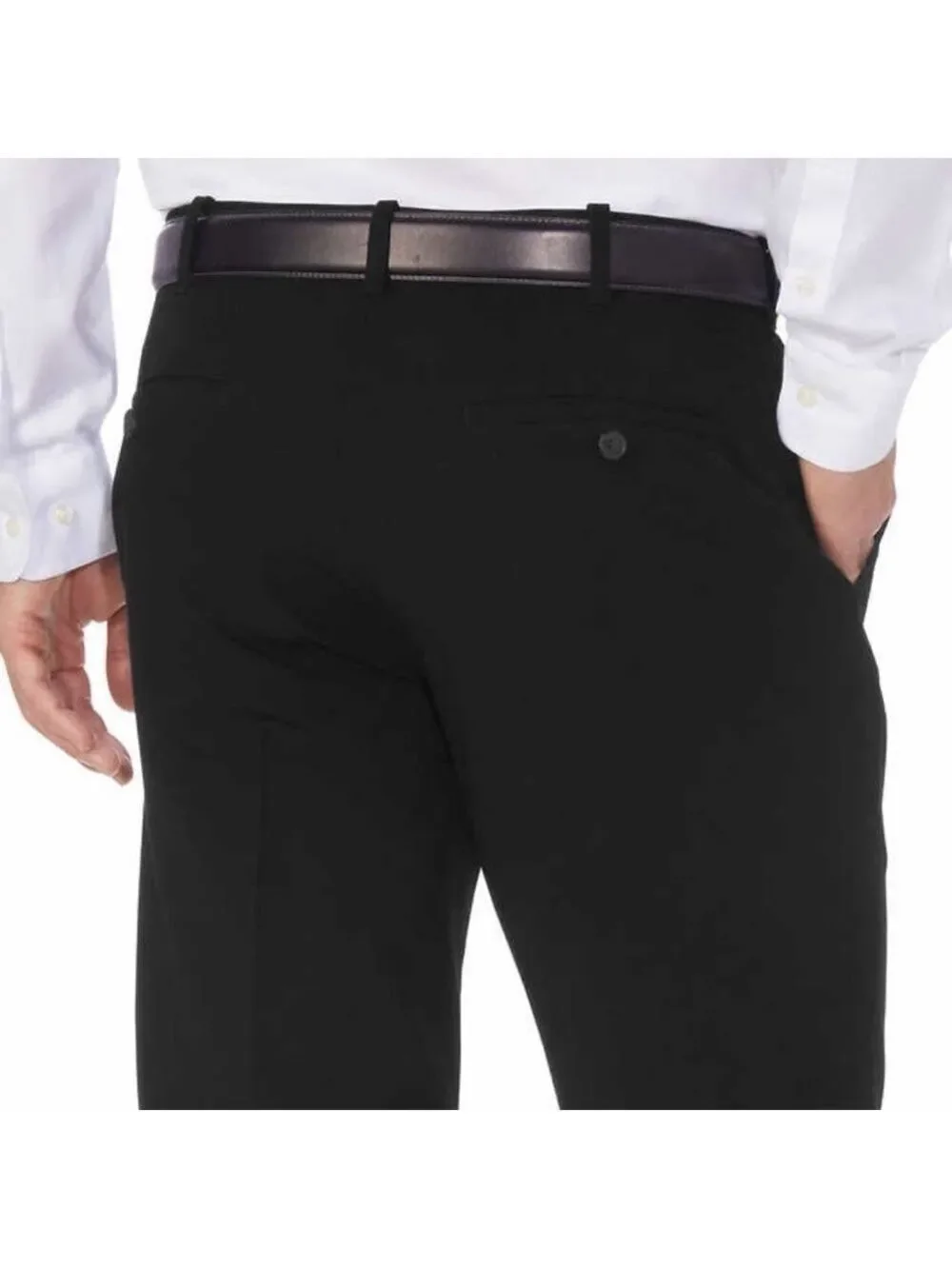 NWT-Izod Performance Stretch Non-Iron ComfortFlex Straight Black Dress Pants